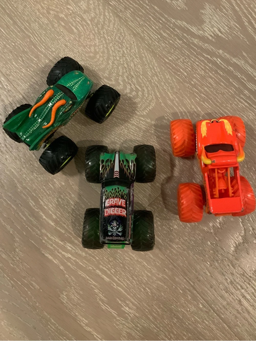 Monster Jam trucks Grave Digger set bundle
